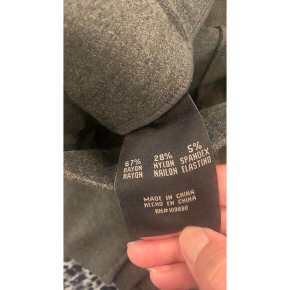 Gray Stretch Pull On Pants - Picture 4 of 6